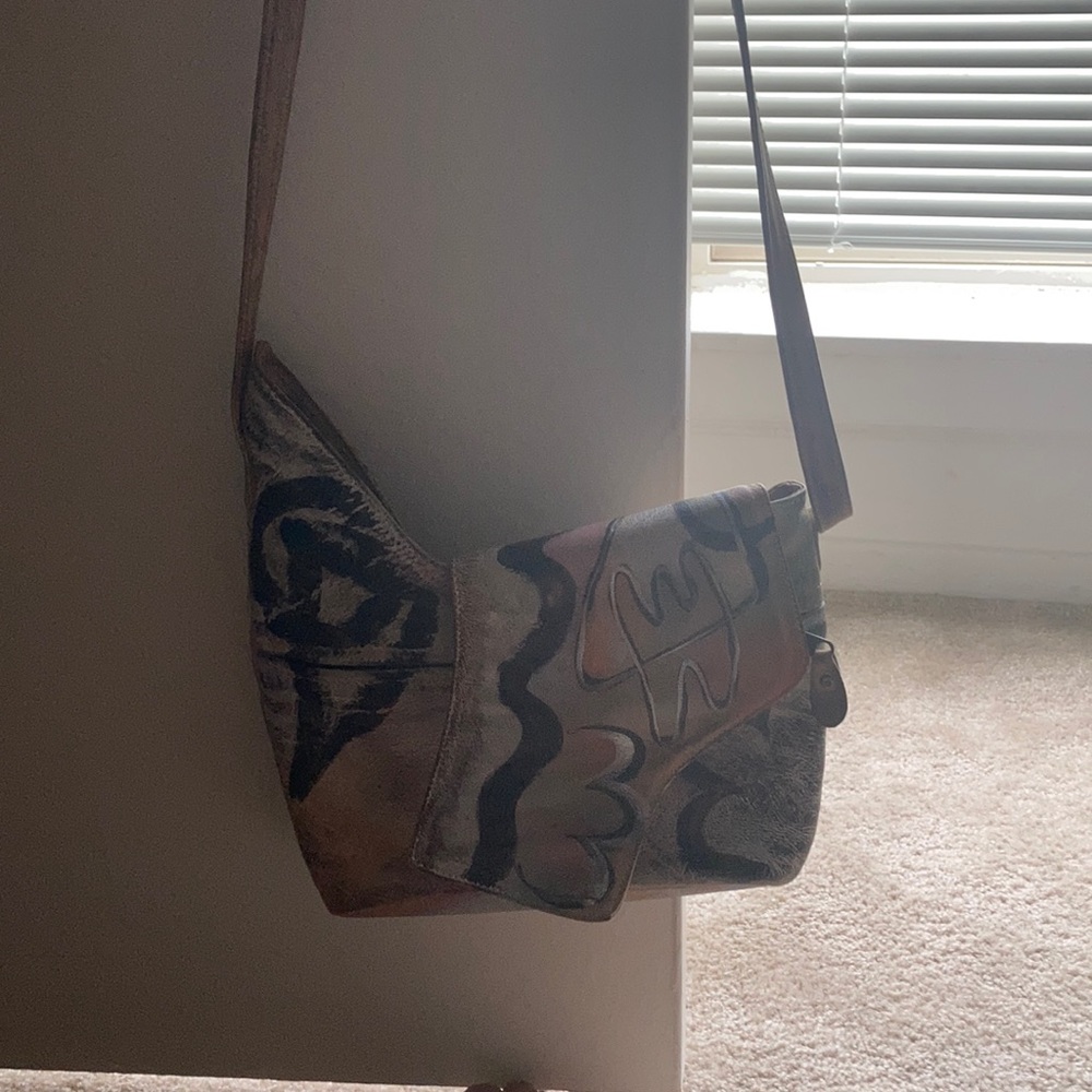 80’s purse and hand painted and unique
